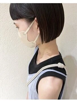 流行りのパツンとstyle♪アイロンとオイルで簡単スタイリング♪